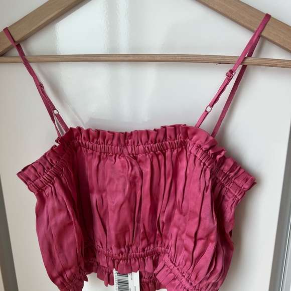 MAISON ESSENTIELE Gathered Cami in Magenta (S, M) - Picture 5 of 6